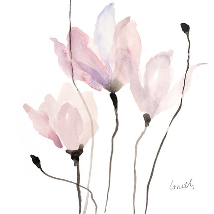 Framed Floral Sway II Print