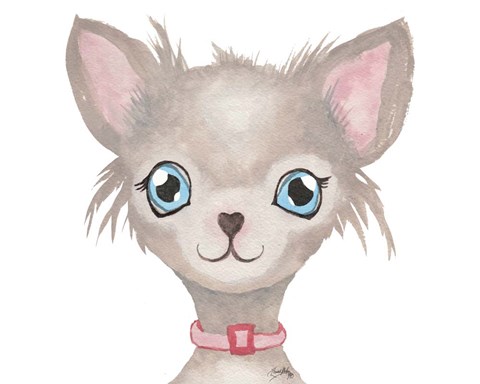 Framed Chi Chi Dog Print