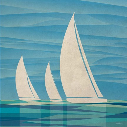 Framed Water Journey II Print