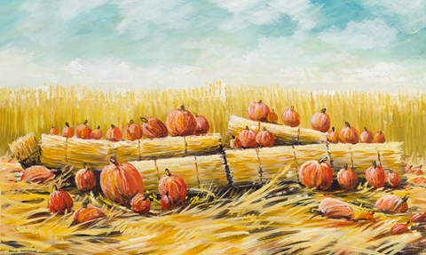 Framed Pumpkin Patch Print