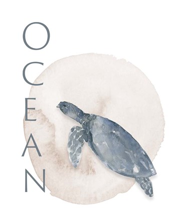 Framed Ocean Turtle Print