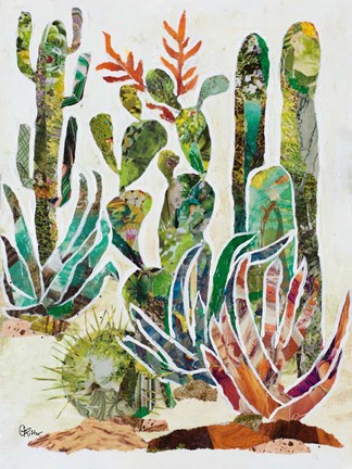 Framed Desert Garden I Print