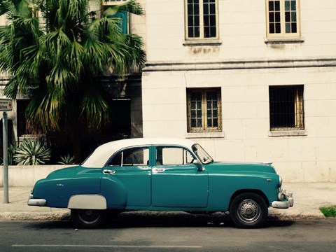 Framed Cars of Cuba Print