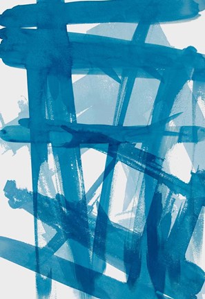 Framed Blue March Print