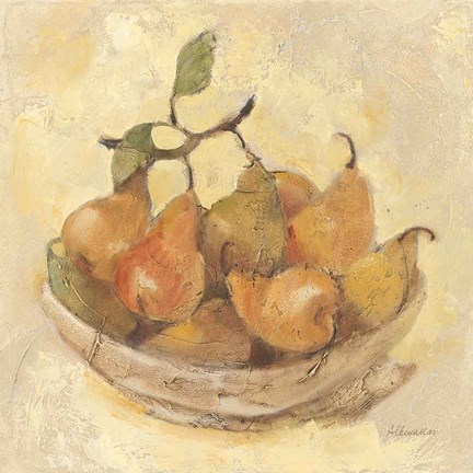 Framed Sunlit Pears Smooth Print