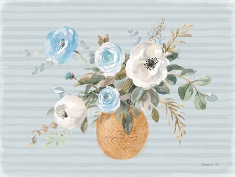 Framed Blooms of Spring I Coastal Print