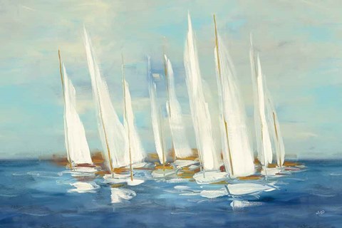 Framed Regatta Sail Print