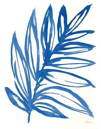 Framed Nature in Blue I Print