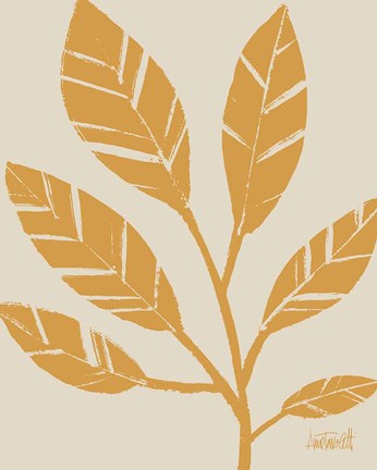 Framed Retro Botanical Sketches III Crop Print