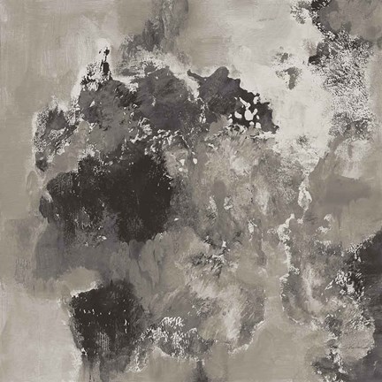 Framed Natural Monotype Dark Print