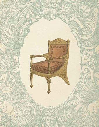 Framed Vintage Chair II Print