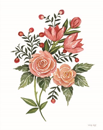 Framed Botanical Roses Print
