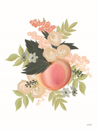 Framed Spring is Peachy I Print