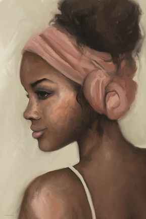 Framed Girl with a Knotted Wrap Print