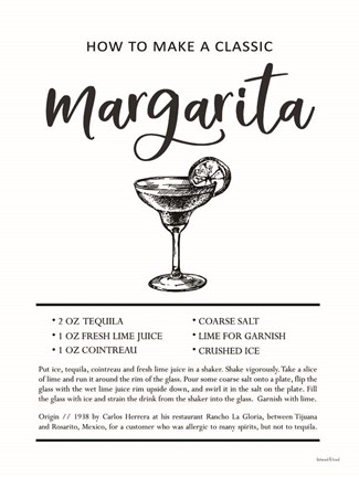 Framed Margarita Print
