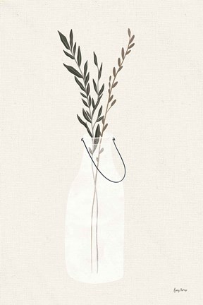 Framed Natural Vessels II Linen Print