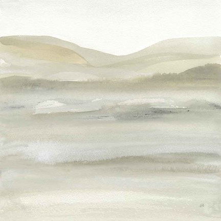 Framed Valleyscape III Green Print