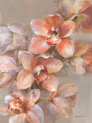 Framed Delicate Orchid I Print