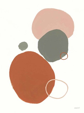 Framed Warm Stepping Stones Print