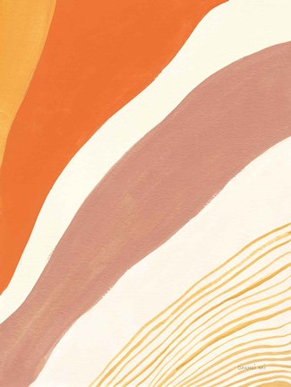 Framed Retro Abstract IV Bright Print