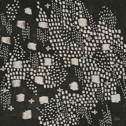 Framed Dots and Blocks Print