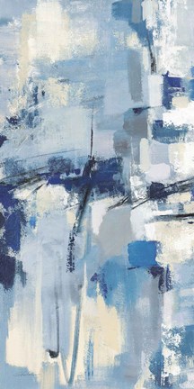 Framed Old Port II Navy Print