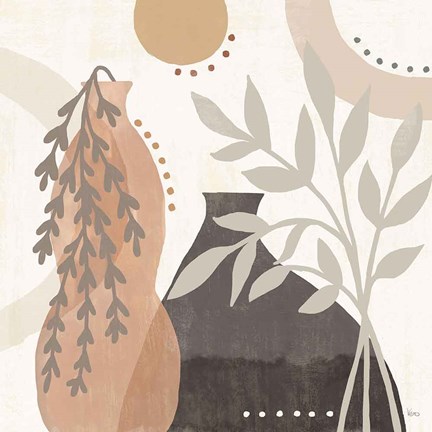 Framed Botanical Form V Neutral Print