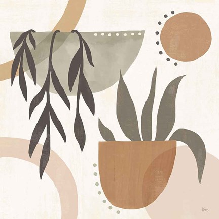 Framed Botanical Form IV Neutral Print