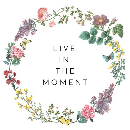 Framed Victorian Garden Bright V Print