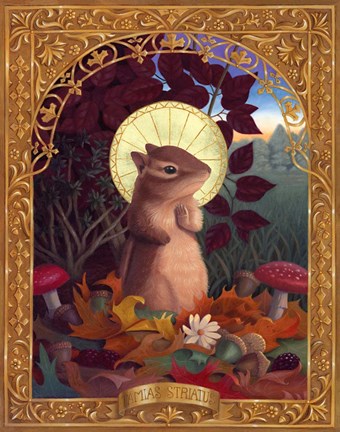 Framed Tamias Striatus Print