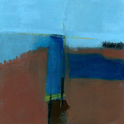 Framed House On The Hill Print