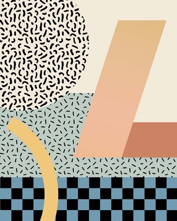 Framed Modern Memphis IV Print