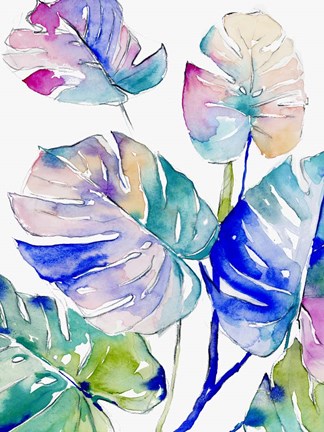 Framed Prism Palms II Print