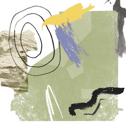 Framed Abstract Swamp II Print