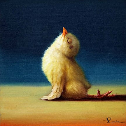 Framed Yoga Chick Upward Dog Print