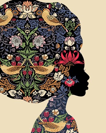 Framed Afro Woman Print