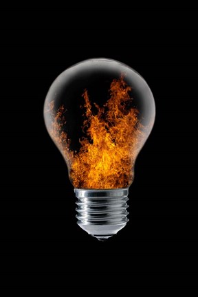 Framed 4 Elements I Print