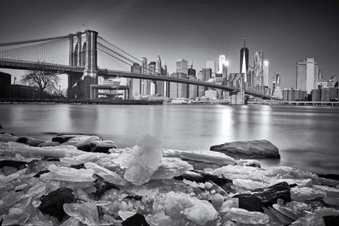 Framed New York - Brooklyn Bridge Print