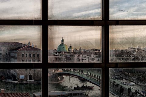 Framed Venice Window Print