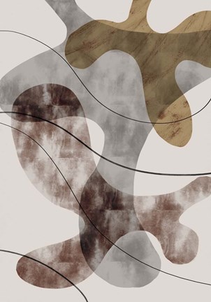 Framed Brown Seaweed Print