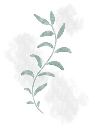 Framed Jazzy Leaves Print