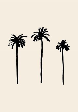 Framed Palm Trees Print