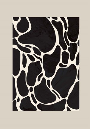 Framed Giraffe Sand Print