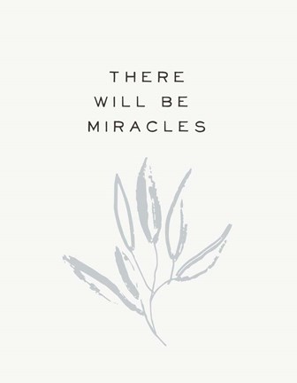 Framed Serene Sentiment IV-Miracles Print