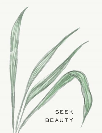 Framed Serene Sentiment VII-Seek Beauty Print