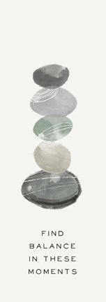 Framed Zen Vibes IV-Find Balance Print