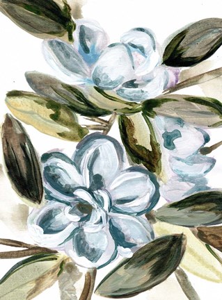 Framed Blue Garden Print