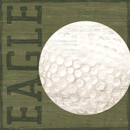 Framed Golf Days X-Eagle Print