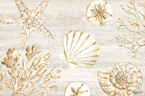 Framed Calm Shores I Print