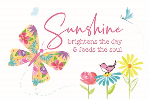 Framed Dreams Take Flight on White I Print